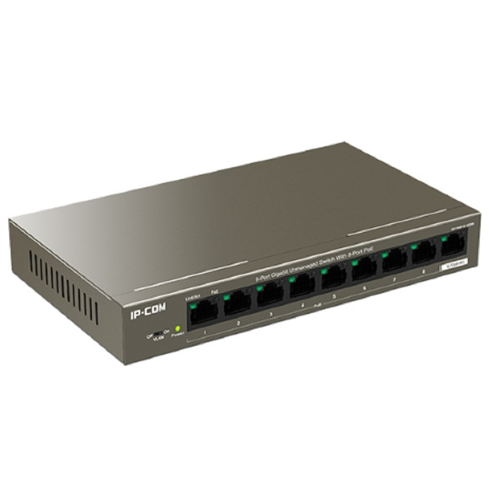 Коммутатор IP-COM G1109P-8-102W Коммутатор PoE неуправляемый 9-Ports 10 / 100 / 1000 Base-T / 8-Ports PoE (PoE бюджет 92W)