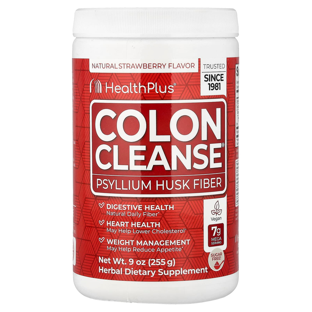 Health Plus, Colon Cleanse®, натуральный клубничный вкус, 255 г (9 унций)