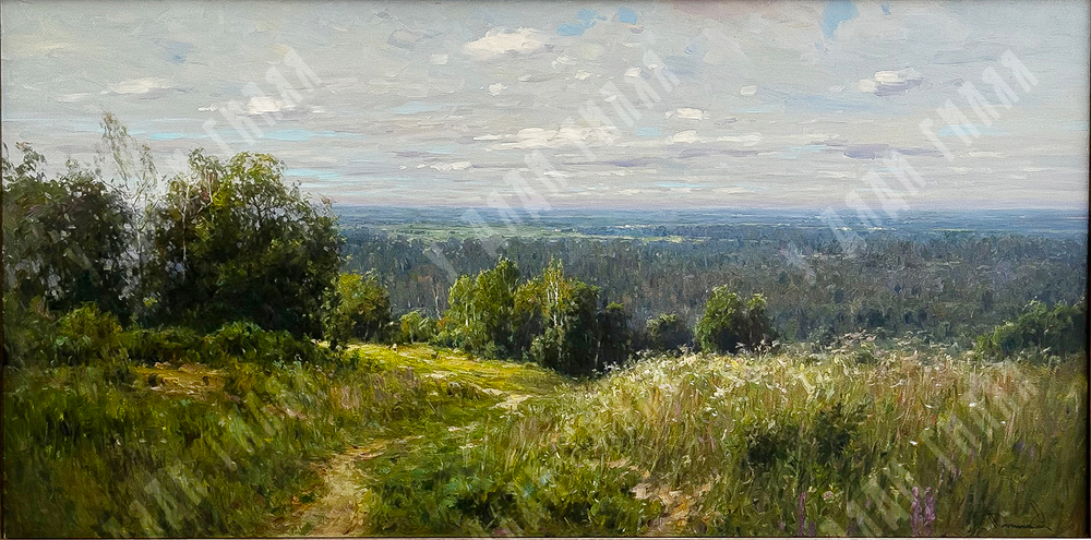 Плотников В.В. Родные просторы. Холст, масло. Россия, 2015 г.