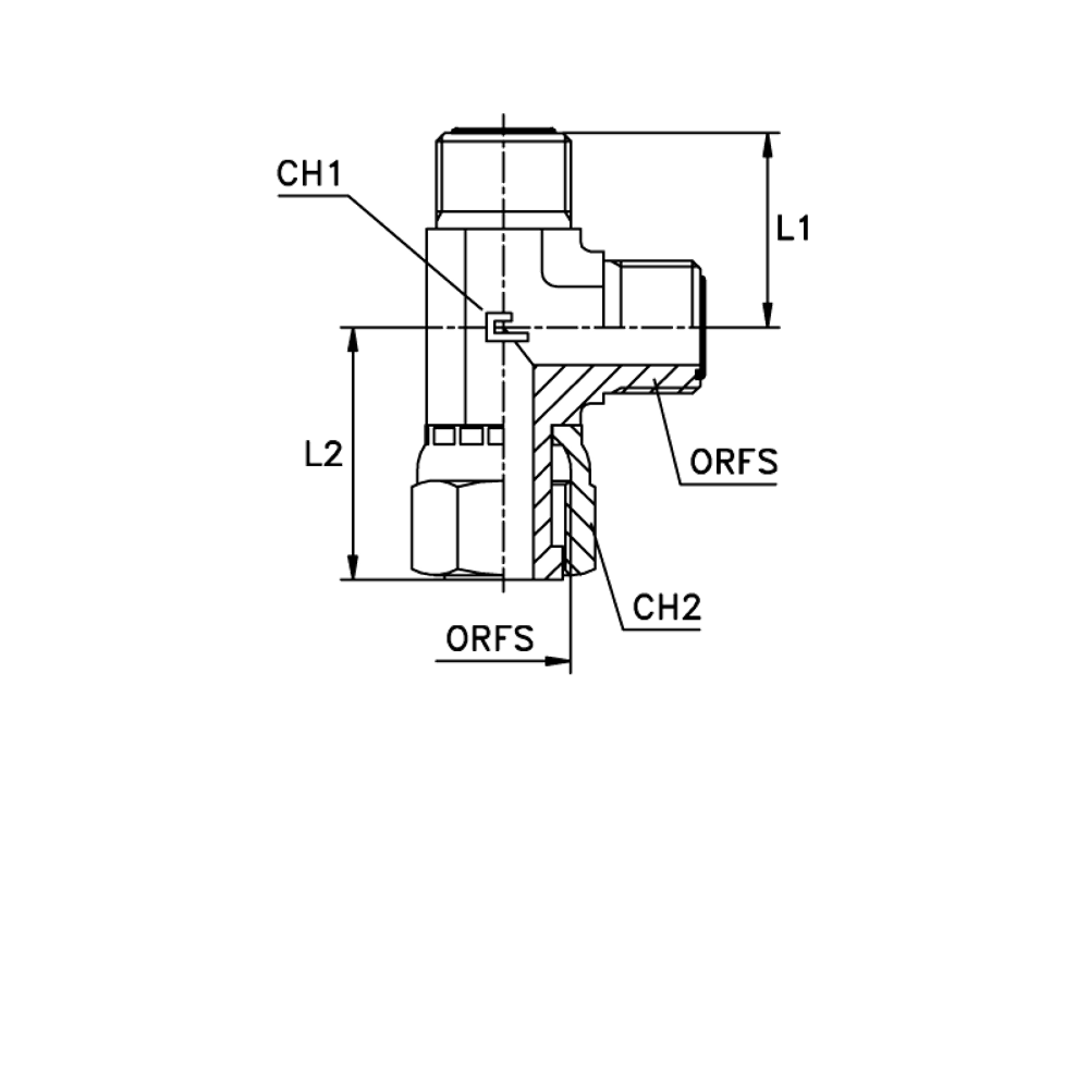 Соединение LN ORFS 1.7/16" (климп.)