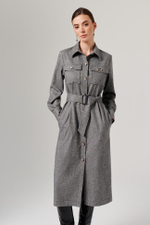 51643 Платье женское (серый меланж)