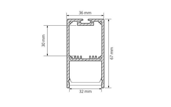 Профиль Arlight SL-LINE-3667-2000 ANOD 019299