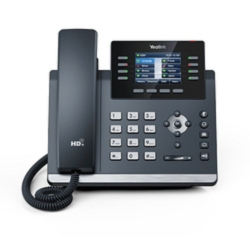IP телефон YEALINK SIP-T44U, 12 аккаунтов, 2 порта USB, цветной экран 2.8", BLF, PoE, GigE, без БП, шт