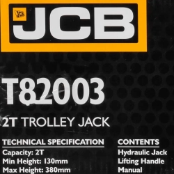 Домкрат подкатной гидравлический 2т JCB JCB-T82003