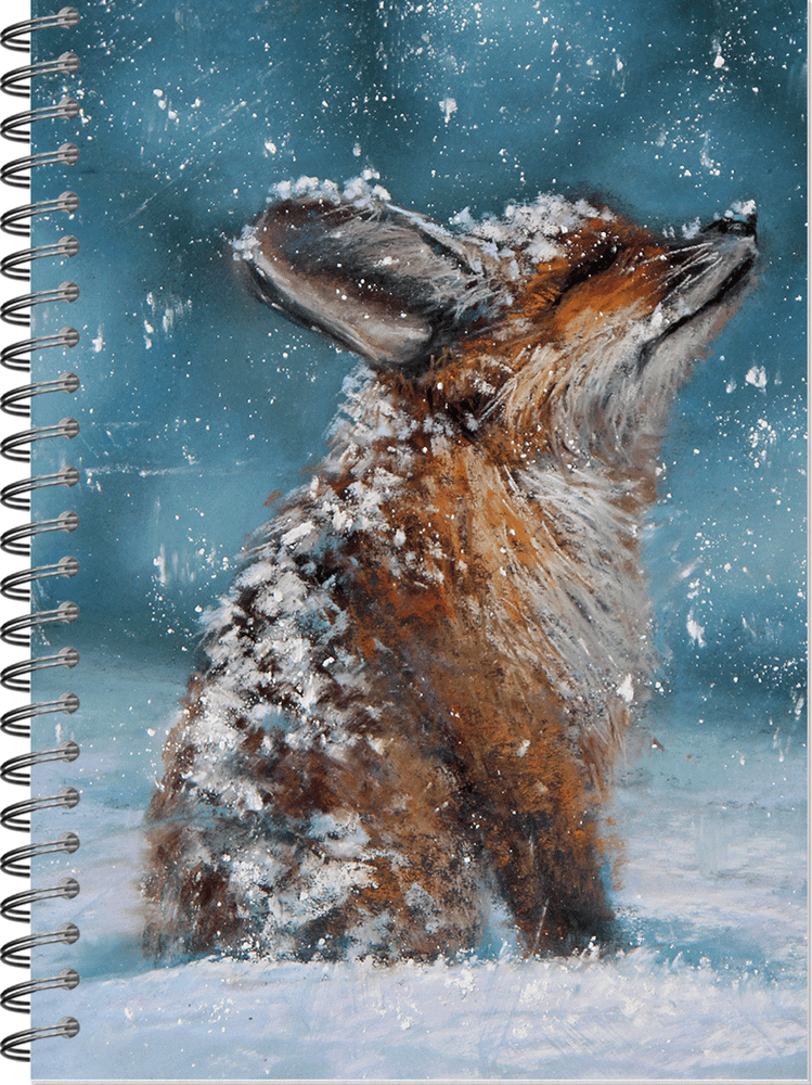 Блокнот для зарисовок SKETCHBOOK А5 с жесткой ламинированной обложкой 60л. &quot;Снежный лисенок&quot;