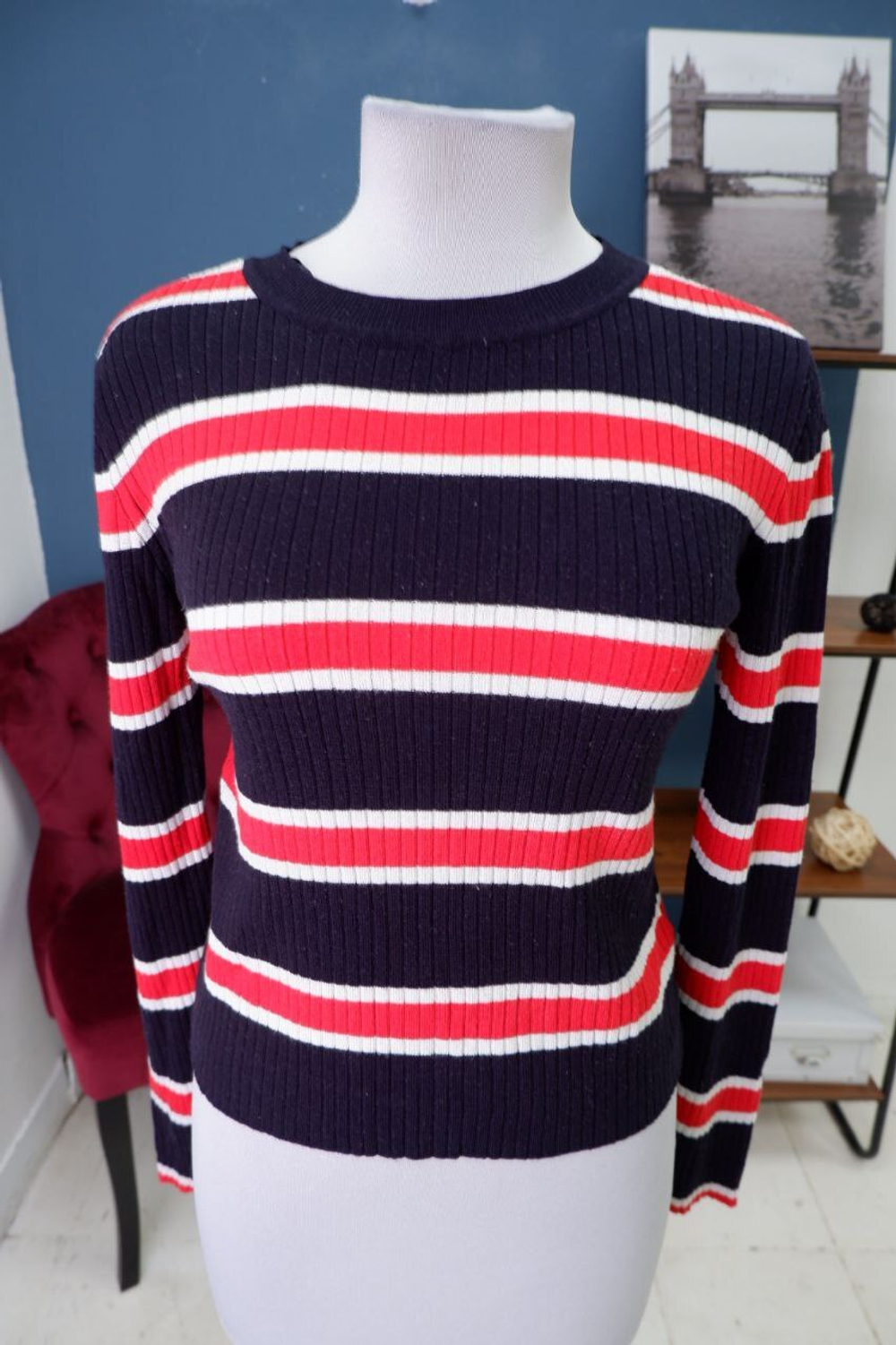 Джемпер H&M в полоску 46 размер