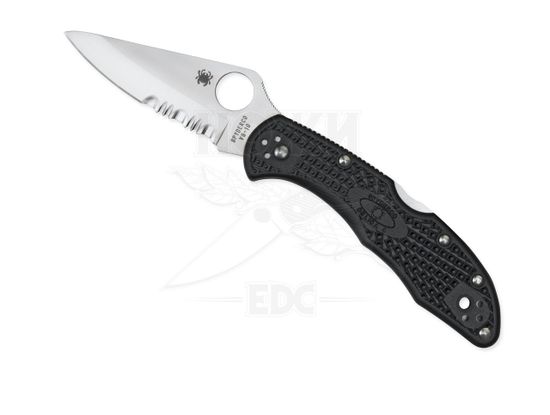 Складной нож Spyderco Delica C11PSBK c клинком из стали VG-10, рукоять FRN