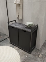 Тумба в ванную с мешками для белья