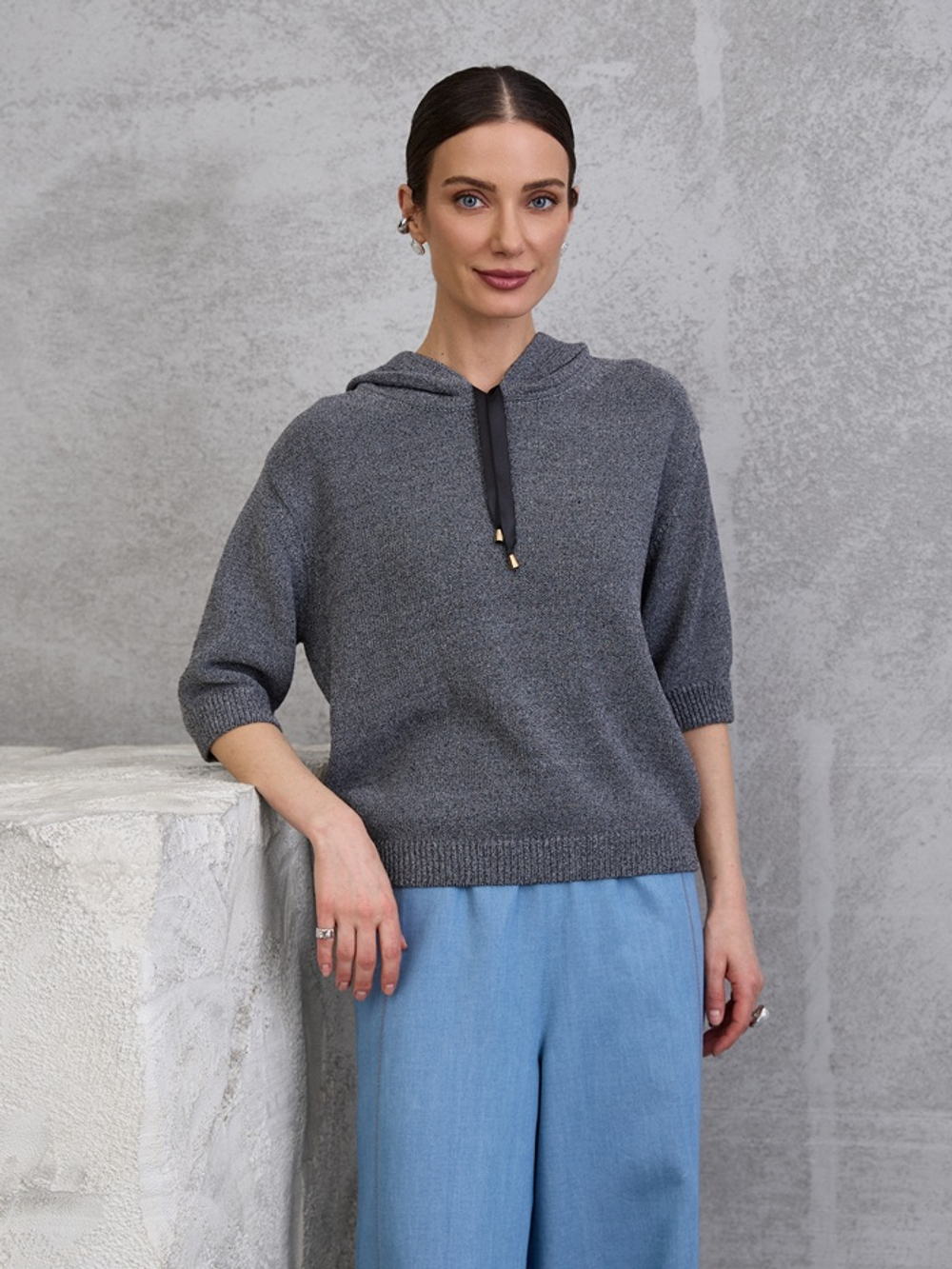 Джемпер с капюшоном 2694 TINONA