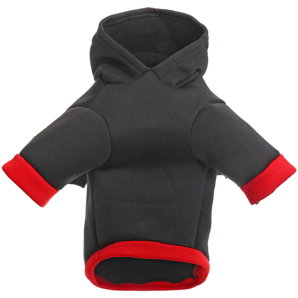 Кофта - толстовка с капюшоном для собак мелких пород «Летучая мышь», размер S (35*25*22см)