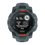 Спортивные часы Garmin Instinct 3, 45 мм, Solar, силиконовый ремешок сумеречного цвета Безель цвета «нео тропик», дисплей Solar со стеклом Power Glass. Ремешок с классической застёжкой — на запястье обхватом 137–204 мм