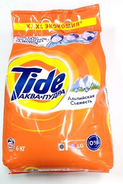 TIDE Авт СМС порошок Альпийская свежесть 6кг