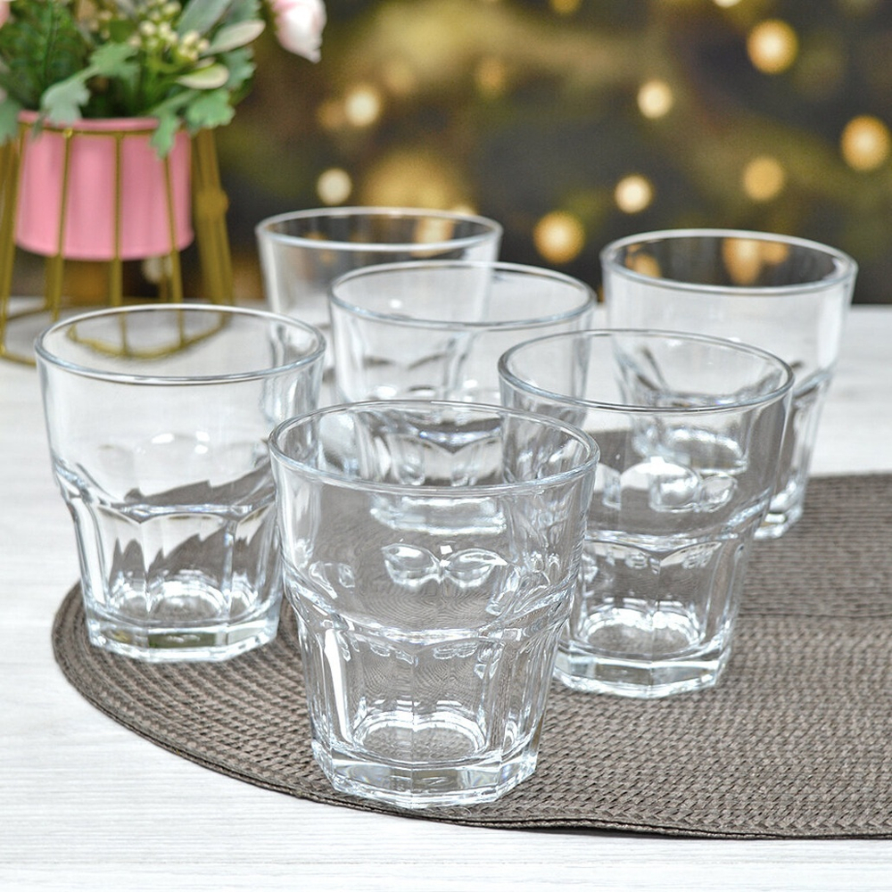 Набор стаканов "Casablanca" 6шт 270мл, закаленное стекло