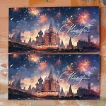 Конверт «С Новым Годом (Москва)» Cn206