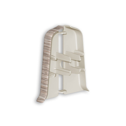 Торцевые (пара) для плинтуса 85мм "Деконика", 229 Дуб латте