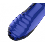 Стеклянный фаллоимитатор Satisfyer Double Crystal (20×5,5 см) синий