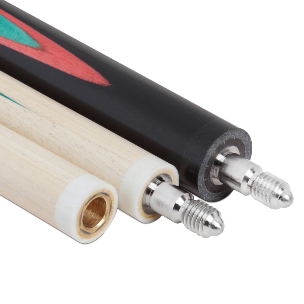 Кий для русского бильярда Vantex Оникс №4 (черный граб, шпон), трехсоставной