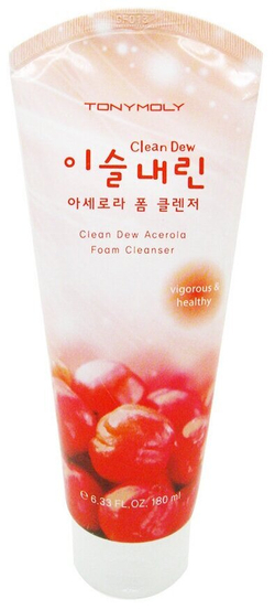 TONY MOLY пенка для умывания Clean Dew с экстрактом ацеролы, 180 мл