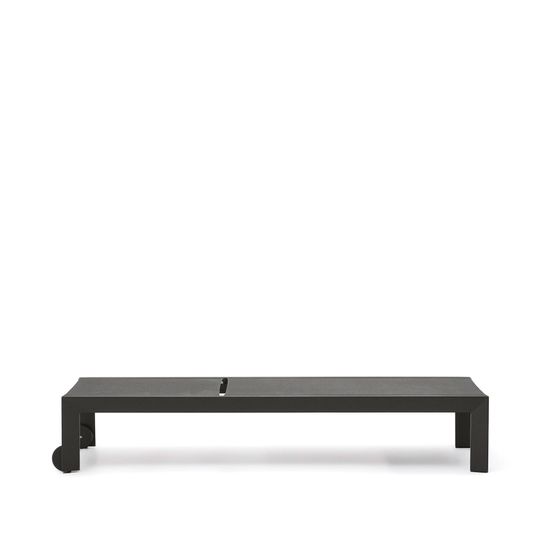 Canutells Алюминиевый шезлонг с черной отделкой Испания La Forma