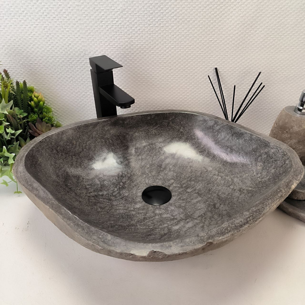 Раковина из речного камня RS-63433 (58*45*16) 0123