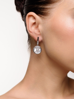 Серьги "Shiny Discs White"