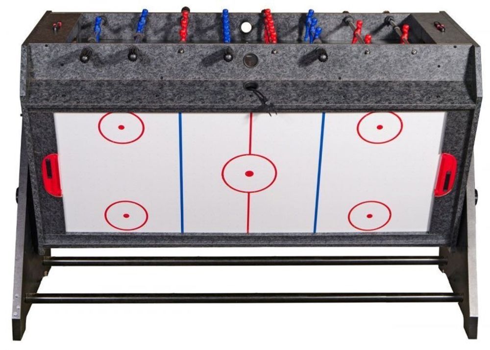 Стол-трансформер "Vortex 3-in-1" (3 игры: аэрохоккей, футбол, бильярд, 127 х 78.7 х 86.4 см, серый)