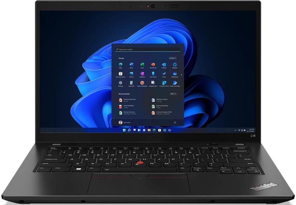 Ноутбук Lenovo ThinkPad L14 G4, 14" (1920x1080) IPS/Intel Core i7-1365U/16 ГБ DDR4/512 ГБ SSD/Intel Iris Xe Graphics/Windows 11 Pro, Черный (21H2A3GWCD_PRO)