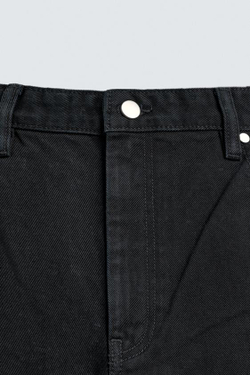 ZARA ДЖИНСЫ WIDE FIT, ЧЕРНЫЙ