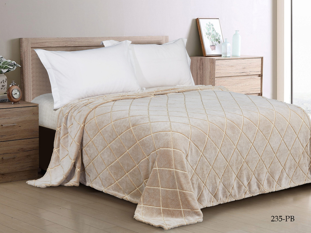 Плед велсофт 220х200 "ПВ7" (300гр/м2)