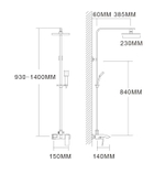 Душевая система Grocenberg GB7007 Белый хром