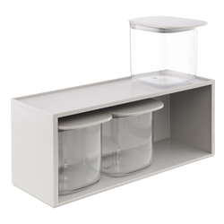 Набор для хранения Qualy ql10371-cl-gy