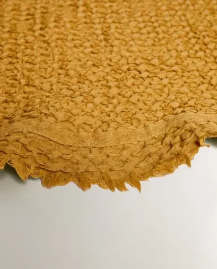 ZARA HOME ХЛОПКОВЫЙ КОВРИК ДЛЯ ВАННОЙ, ГОРЧИЧНЫЙ