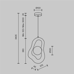 Светильник подвесной Maytoni   MOD380PL-01W