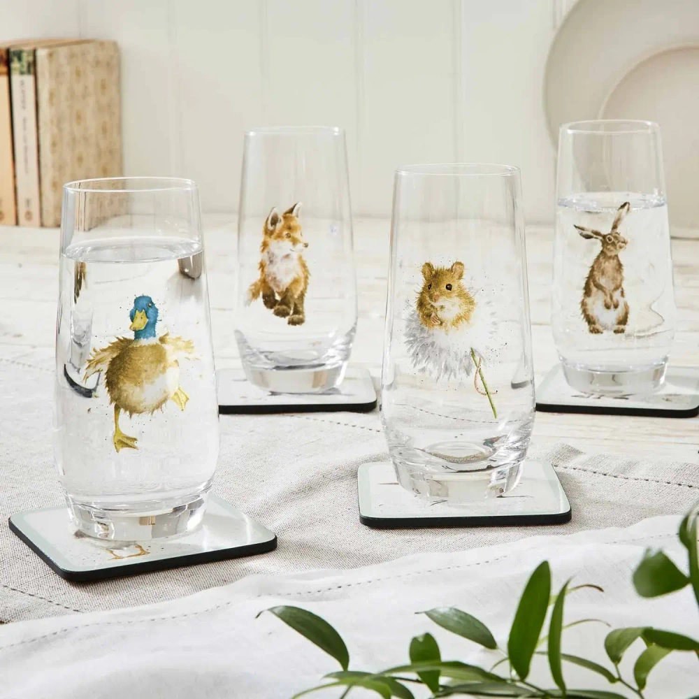 Royal Worcester Набор из 4 бокалов Wrendale Designs 550 мл