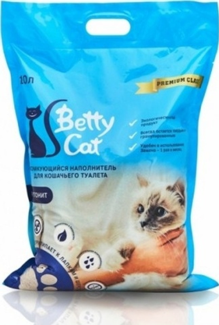 Наполнитель Betty Cat 10л Нейтральный Бентонитовый