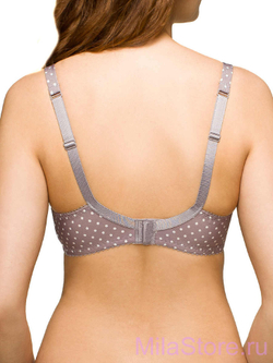 Бюстгальтер для беременных и кормящих мам 5330 коричневый горох