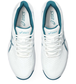 Теннисные кроссовки Asics Gel-Game 9 Clay/OC - white/restful teal - White Бирюзовый