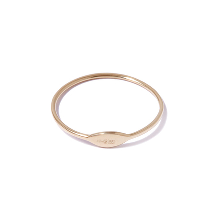 Тонкое кольцо из желтого золота