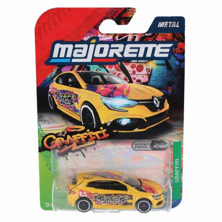 Металлическая машинка Majorette Graffiti Renault Megane R 4100002 6.S. 1:64 4100002 6