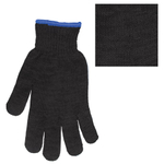 Перчатки хлопчатобумажные, 1 ПАРА, 7 класс, 70 г, 233 текс, ПВХ точка, LAIMA ПРЕМИУМ, европодвес, ЧЕРНЫЕ