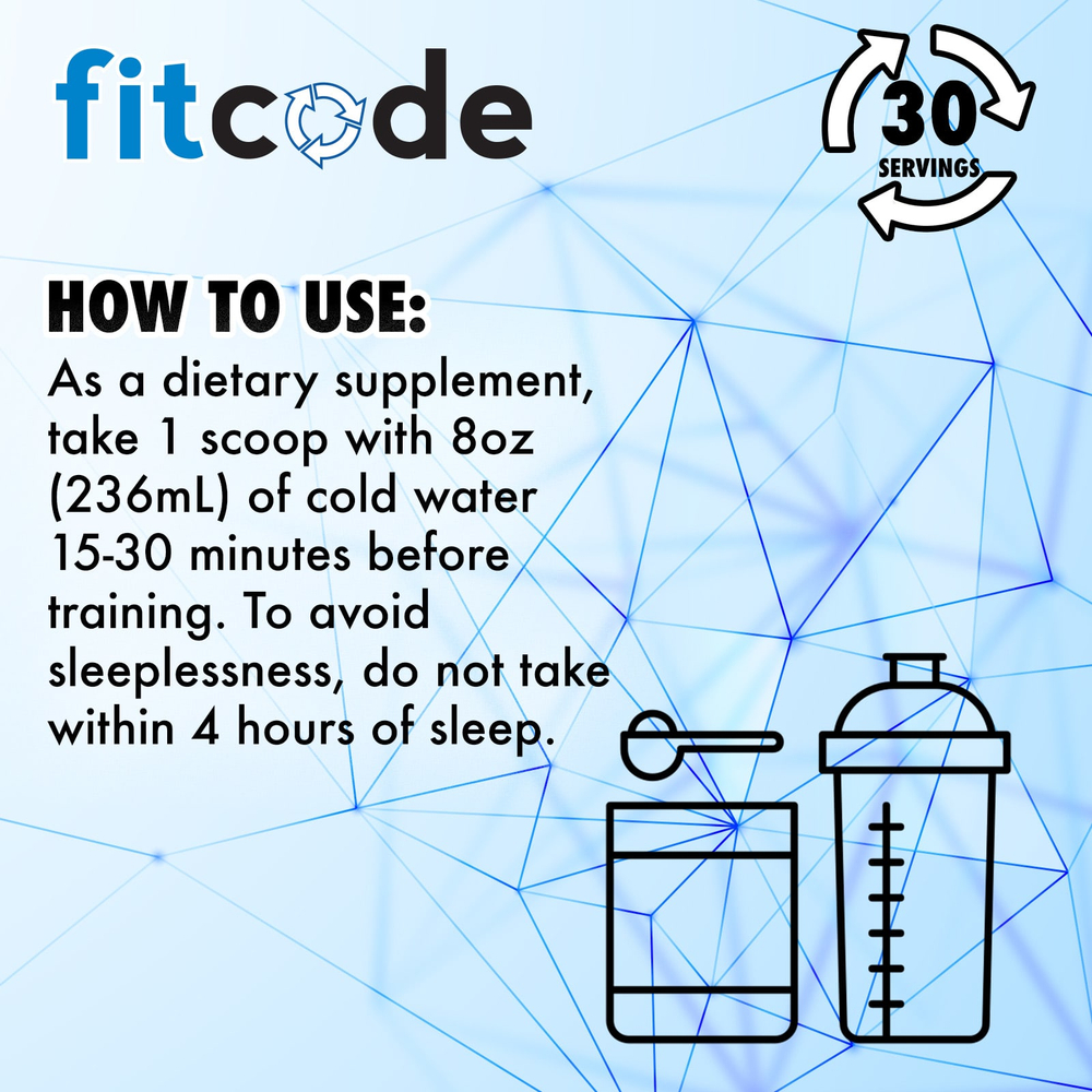 fitcode, Energy Code, перед тренировкой, арбуз, 279 г (9,8 унции)