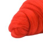 Шерсть для валяния Камтекс Лента для валяния п/тонкая 1х50 г, (25-28 мкр), 2.1 м, 223 алый