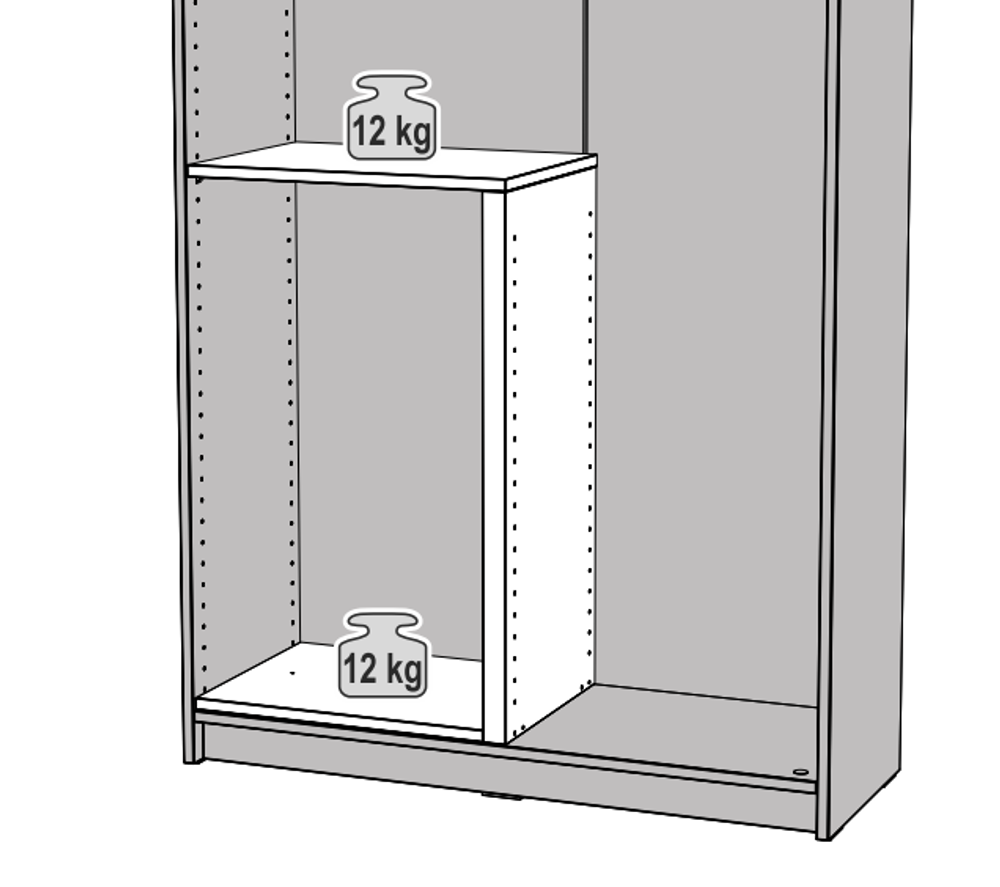 МАКС секция разделительная 75-100х58, белый
