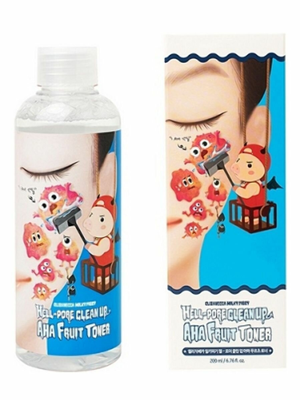Тоник-пилинг с фруктовыми кислотами Elizavecca Hell-Pore Clean Up Aha Fruit Toner