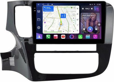 Магнитола Mitsubishi Outlander 3 2012-2022 (левый руль) - FarCar BM1006M монитор 9.5" QLED на Android 14, TS10, 4+32Гб, CarPlay, 4G SIM-слот