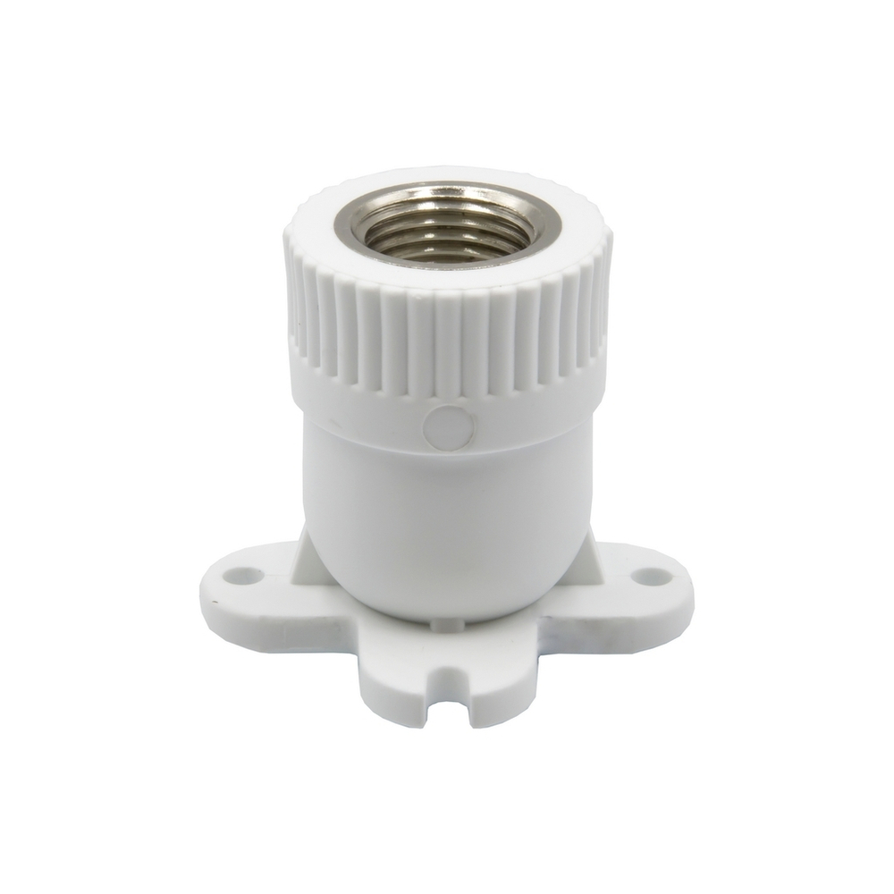 Уголок комб. вн 25х1/2'' с креплением EVER® plast БЕЛЫЙ (Россия)