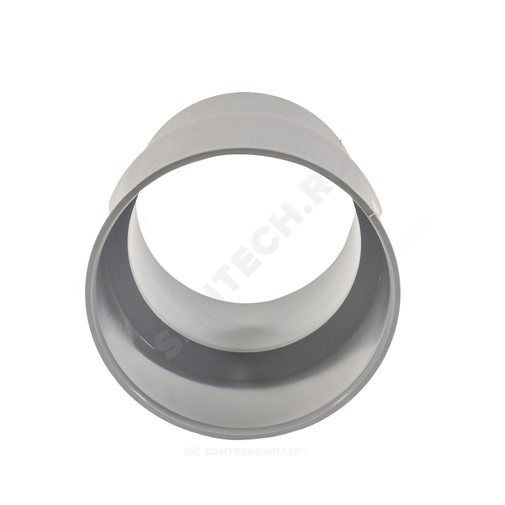 Переход PP-H на чугун серый BASE Дн 110х124 б/нап без манжеты VALFEX 23124110
