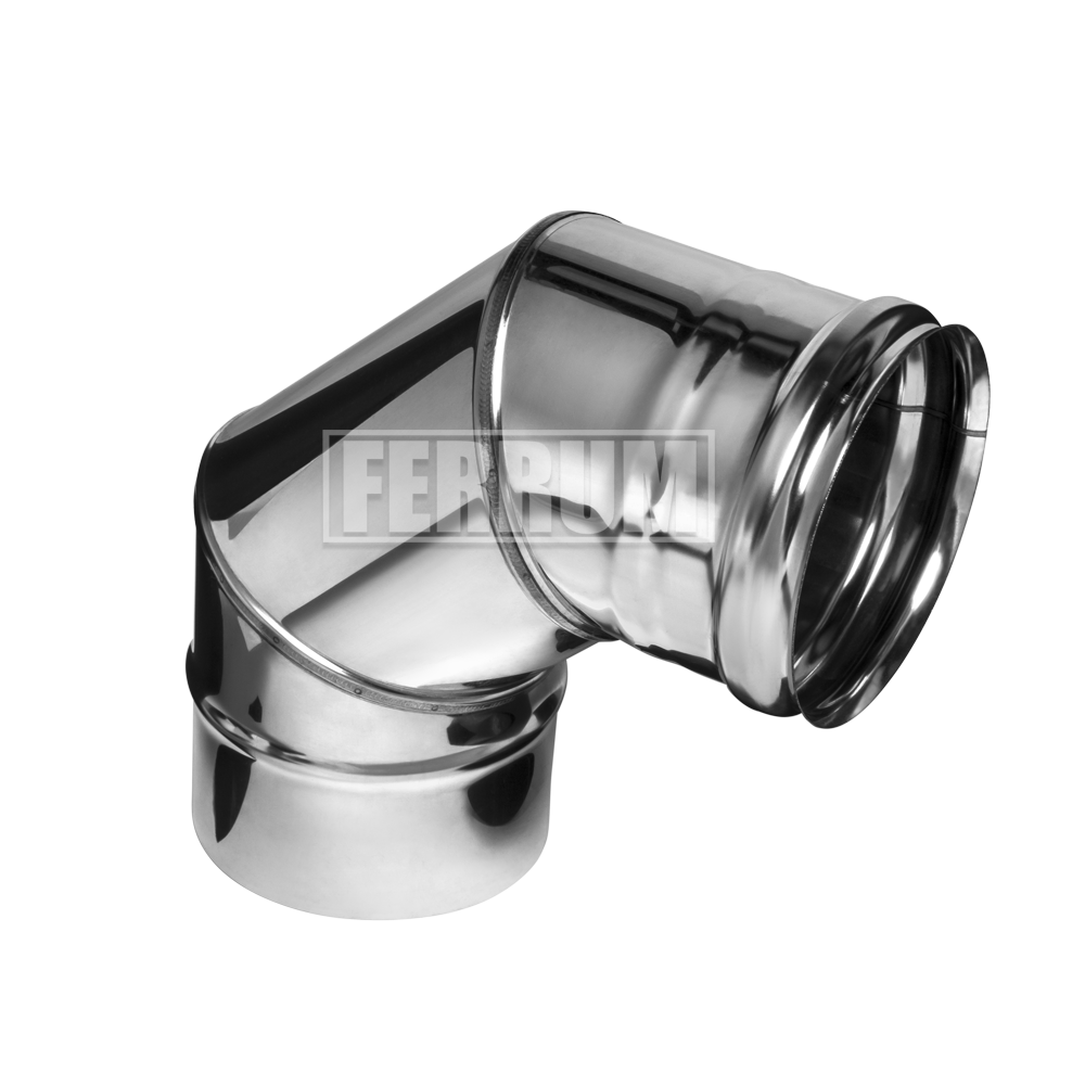 Колено для дымох. 90*200 (НЕРЖ.) 41171