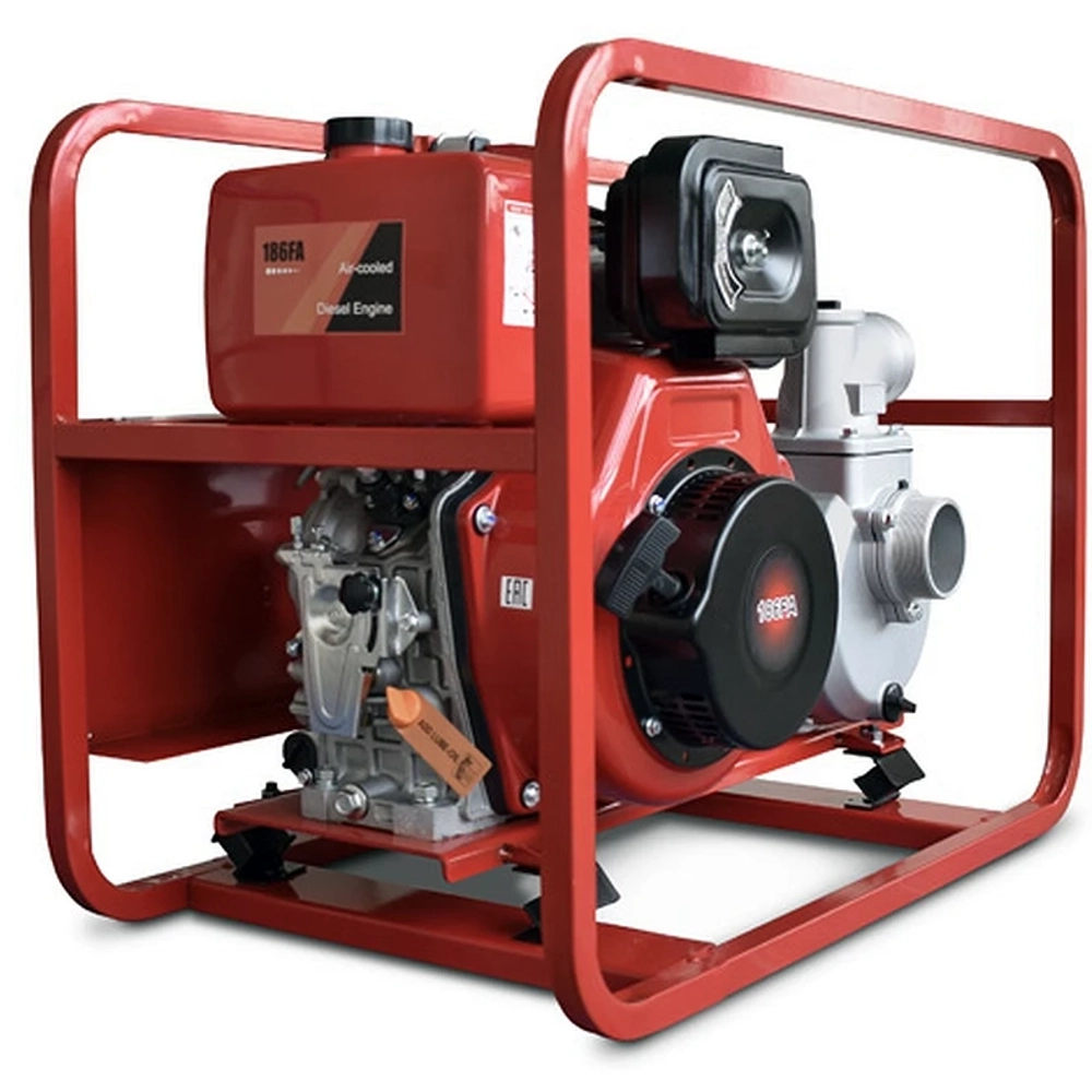 REDVOLT МП1000Д мотопомпа дизельная 13.5 л.с, 940 л/мин, диаметр 80 мм, MPD1000B