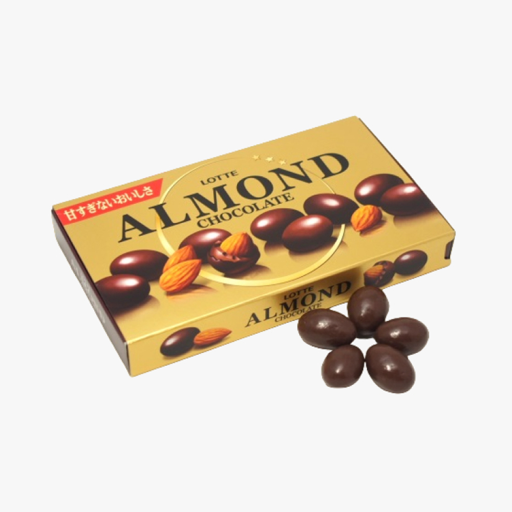 Миндаль в шоколаде - ALMOND - Lotte Япония - Цельный орех